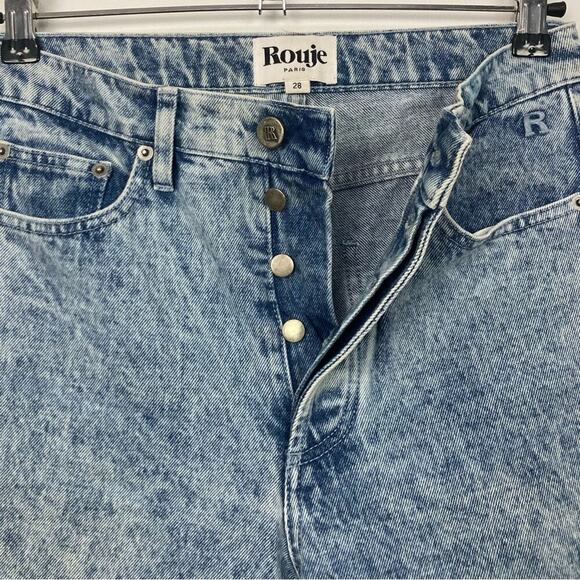 ROUJE Marais Jeans High Rise
Straight Leg Raw Hem - Size 28/6 - Picture 6 of 14